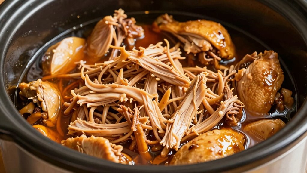 add moisture with broth