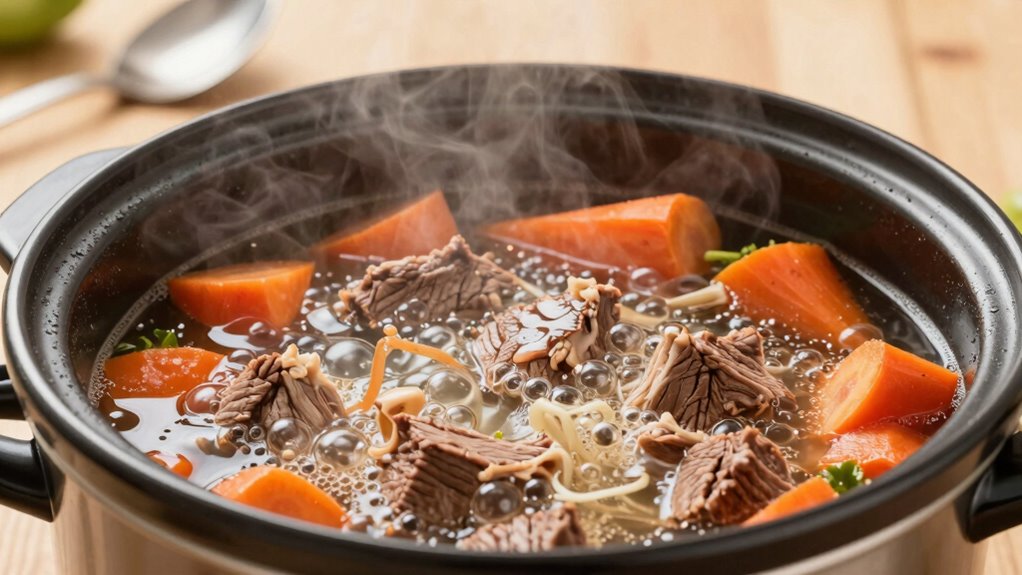 adjust cooking time and thickeners