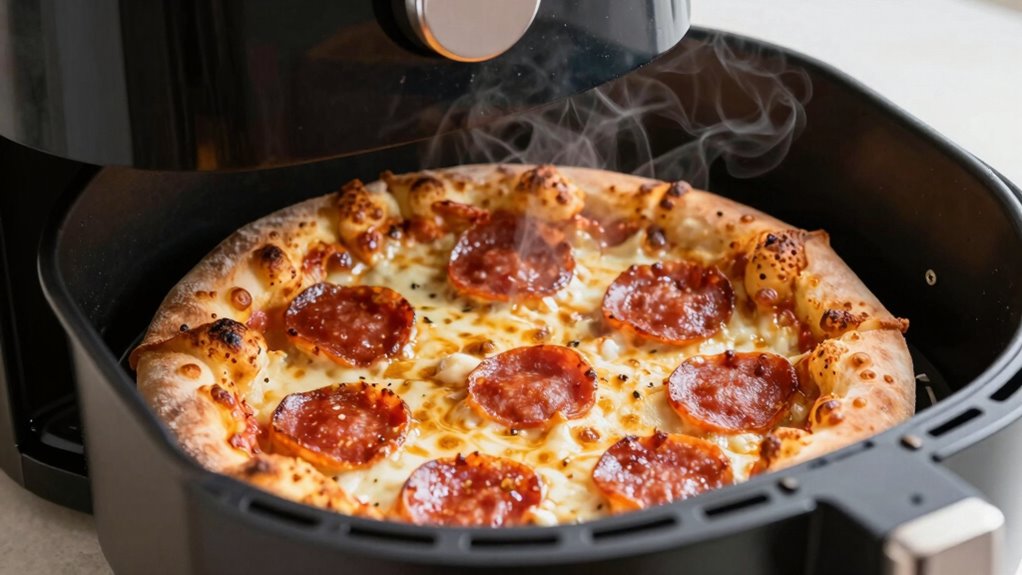 adjust reheating for crispy slices