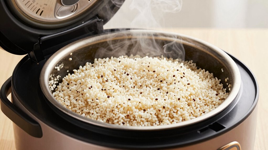 adjust water for quinoa types