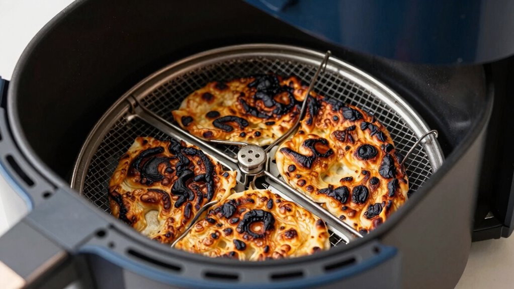 arrange food evenly consistently