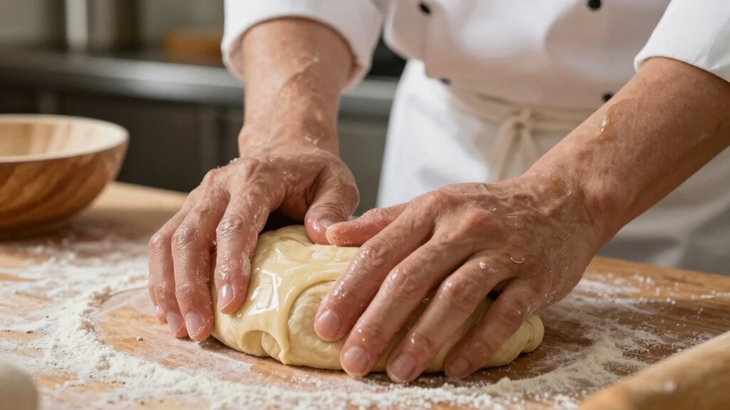 avoid over flouring dough