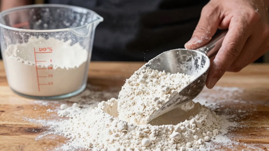 avoid over measuring flour