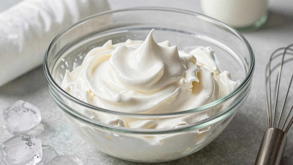 avoid overmixing and stabilize