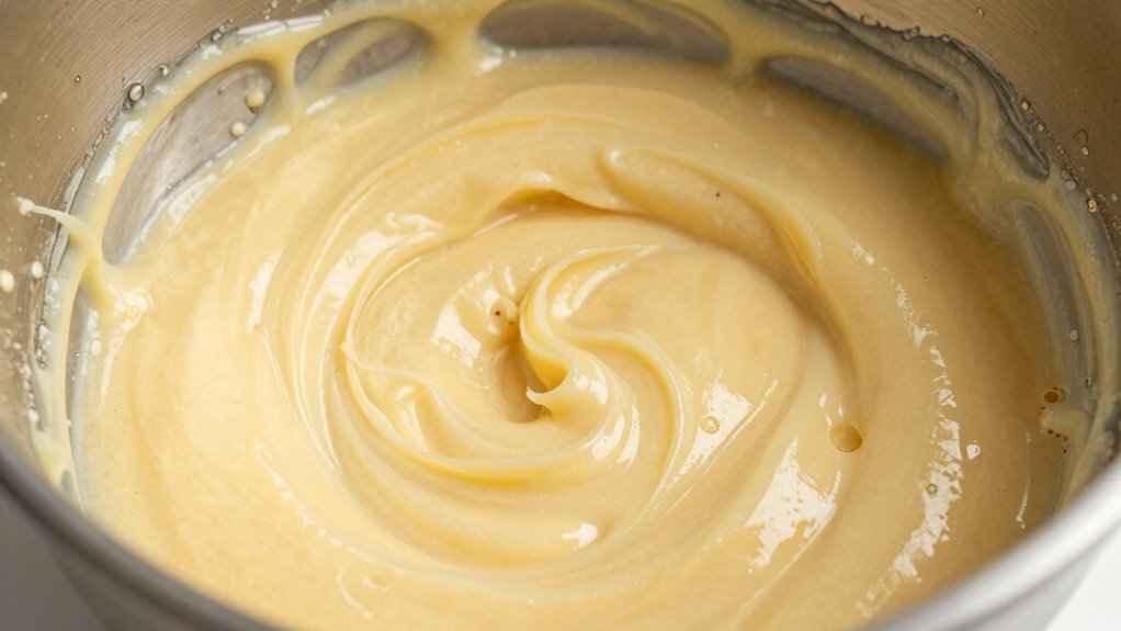 avoid overmixing cake batter
