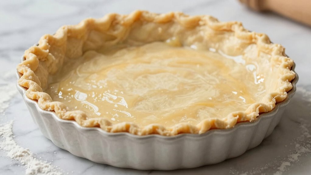 avoid overworking pie dough