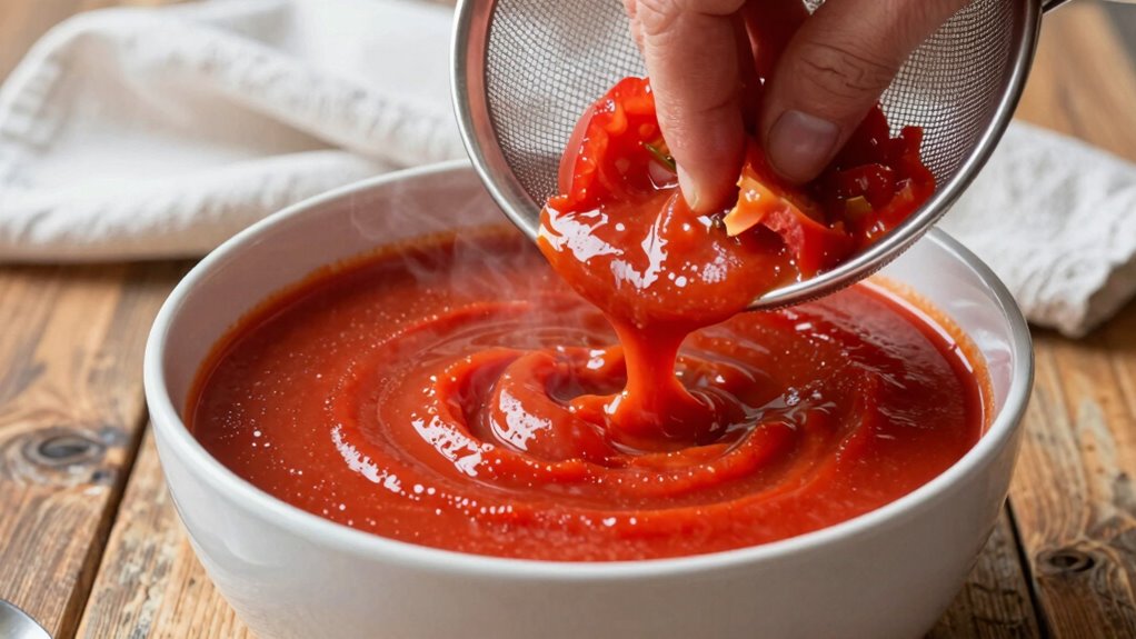 blending straining achieving smoothness