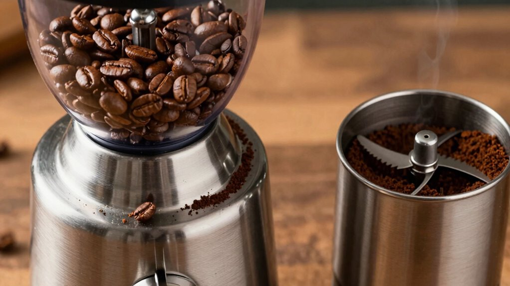 burr grinders preserve aroma