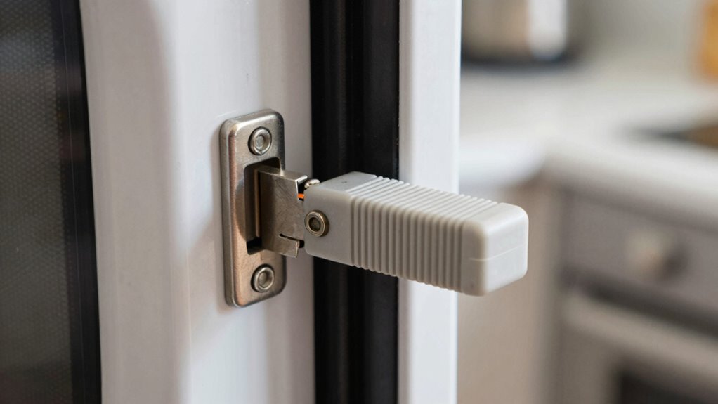 check latch and door