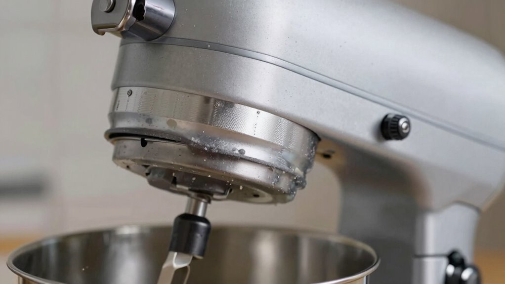 check mixer grease spot