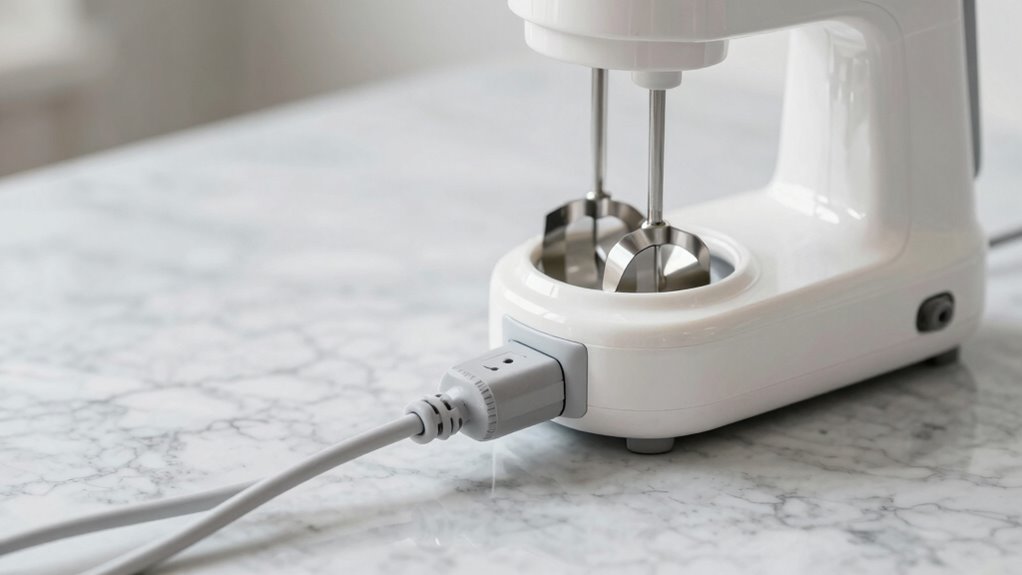 check power cord connections