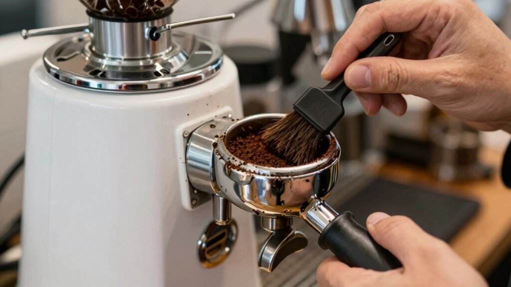 clean grinder regularly for flavor
