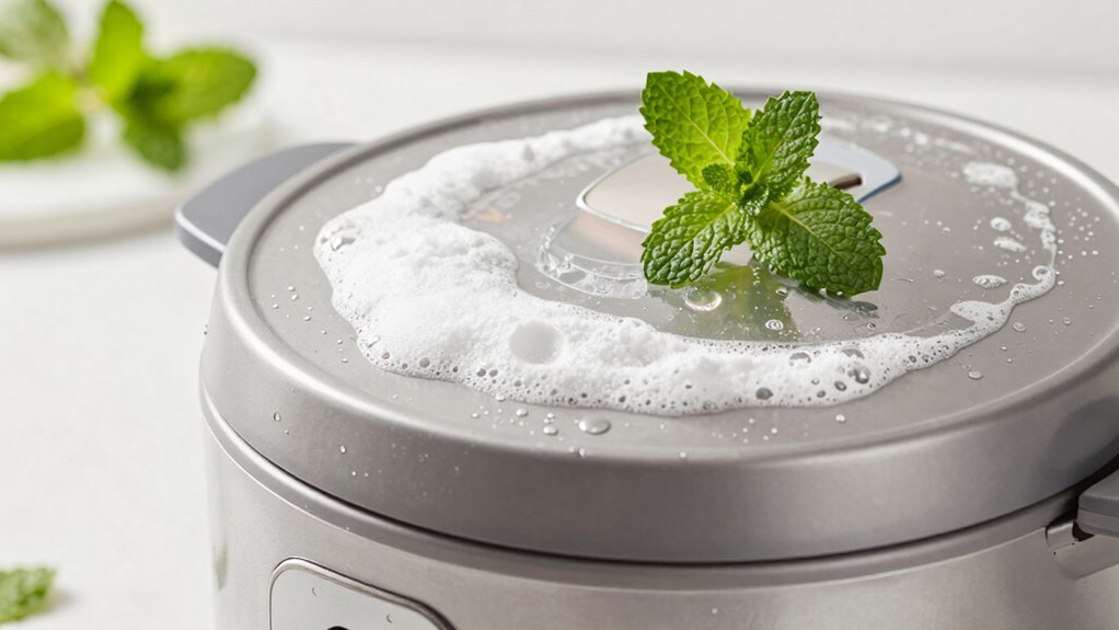 cleaning rice cooker lid