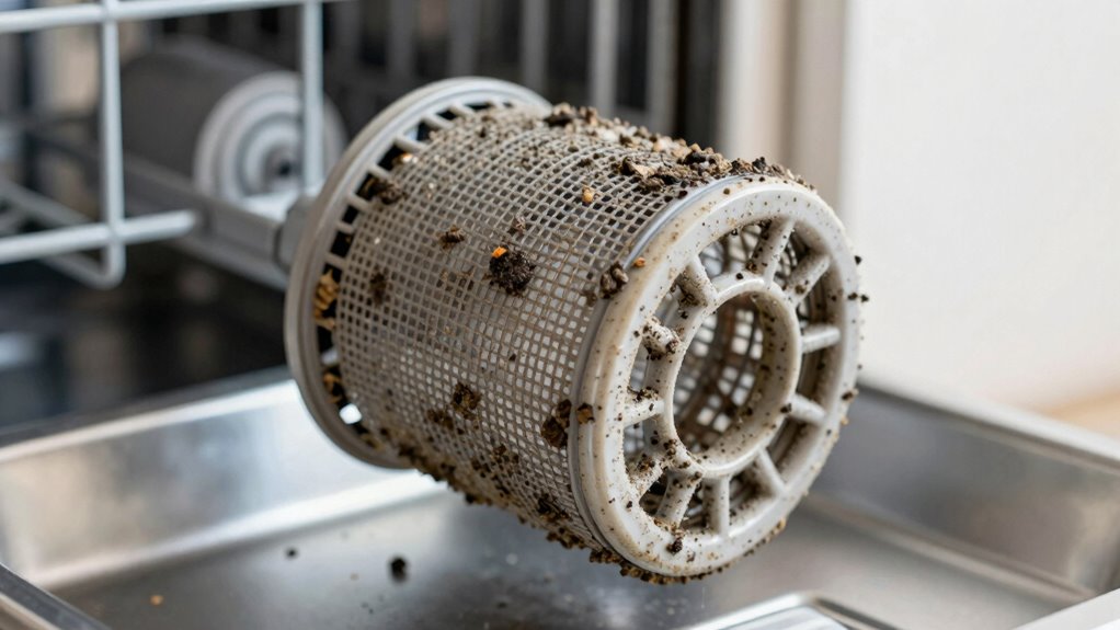 clogged filter causes debris
