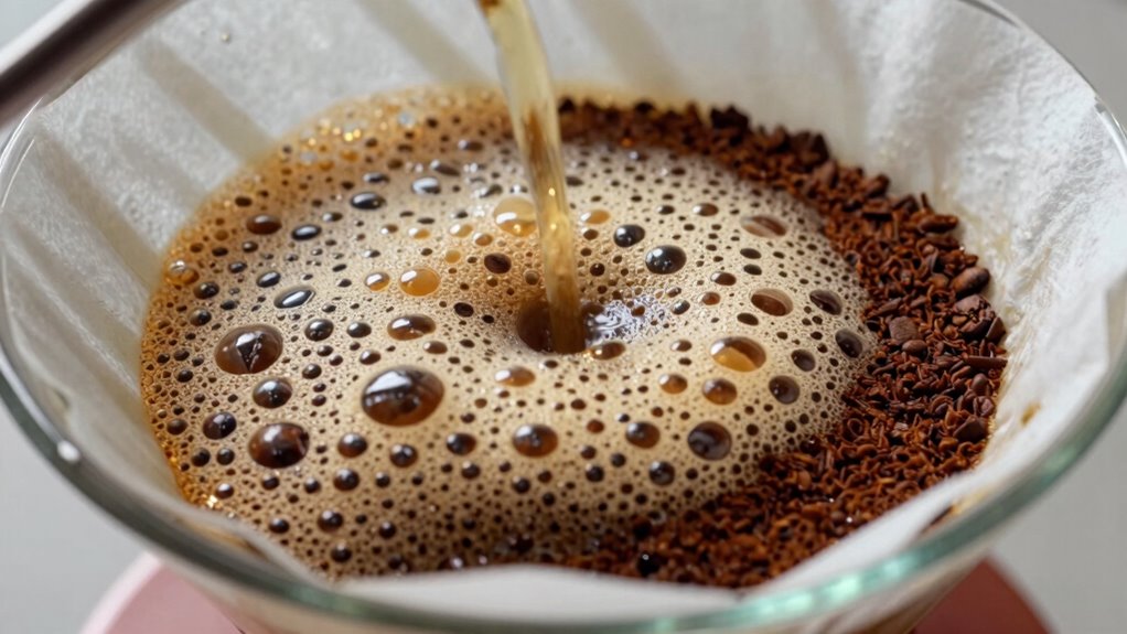 coffee bloom releases gases