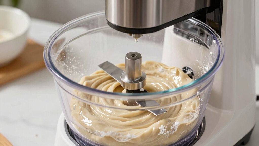 control flour addition carefully