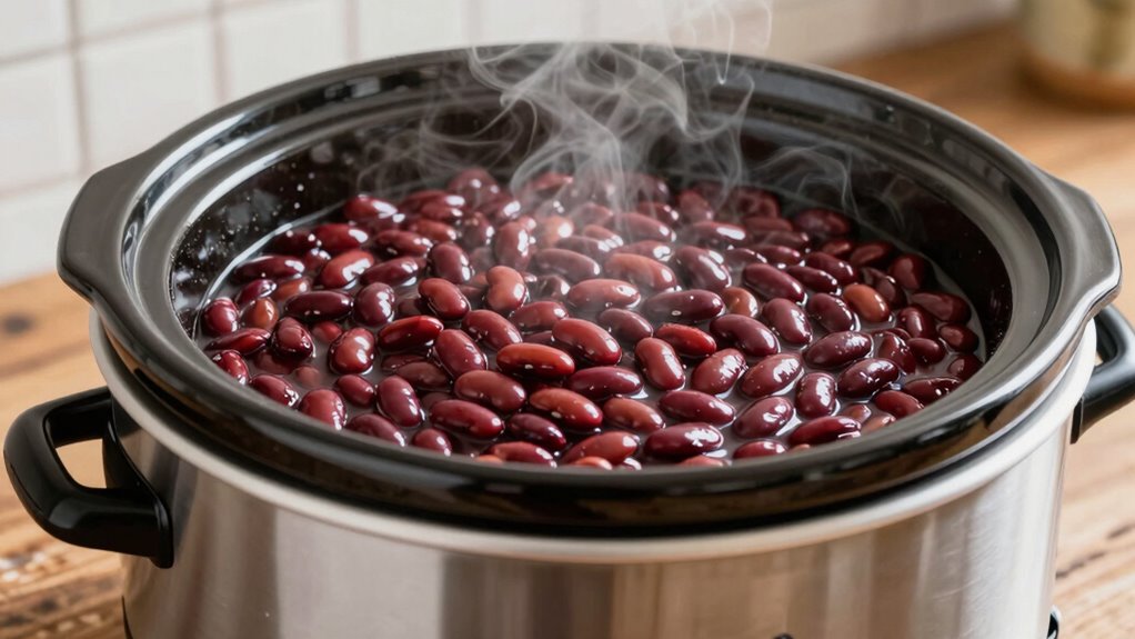 cook beans at low temperature