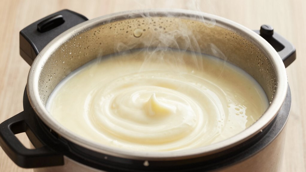 cooking yogurt under pressure