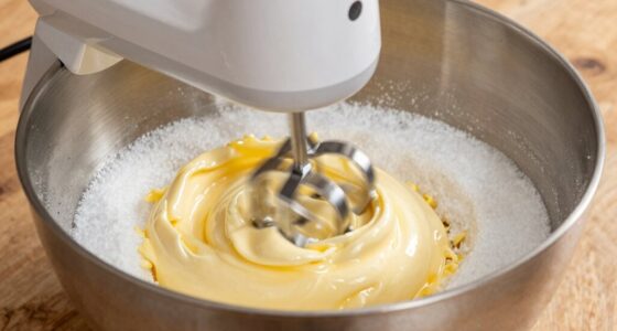 cream butter and sugar