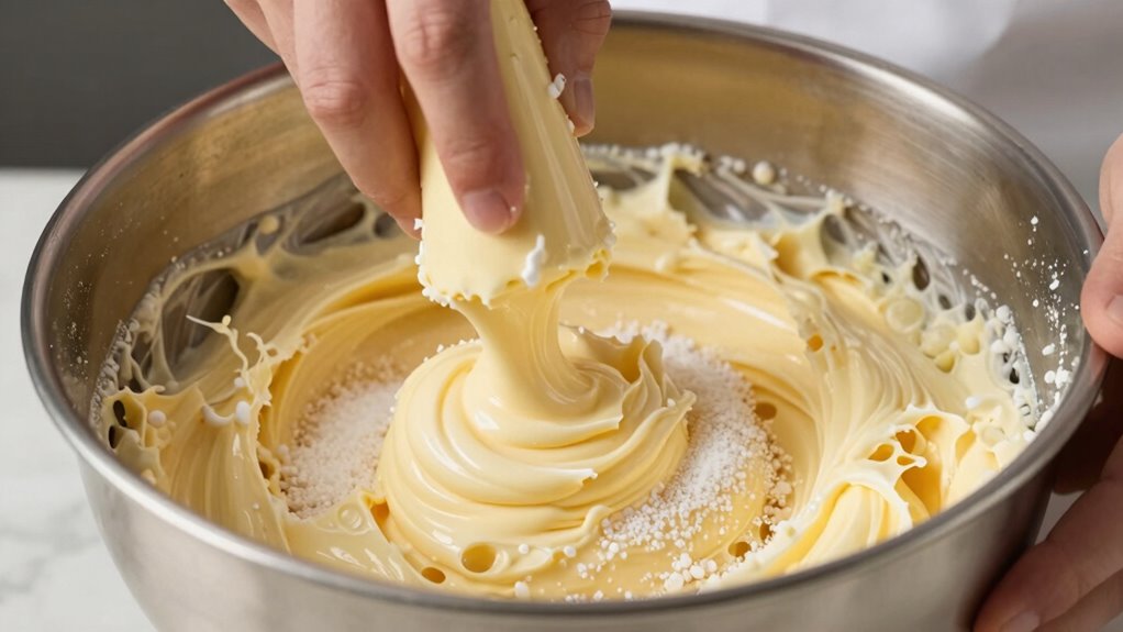 creaming butter and sugar