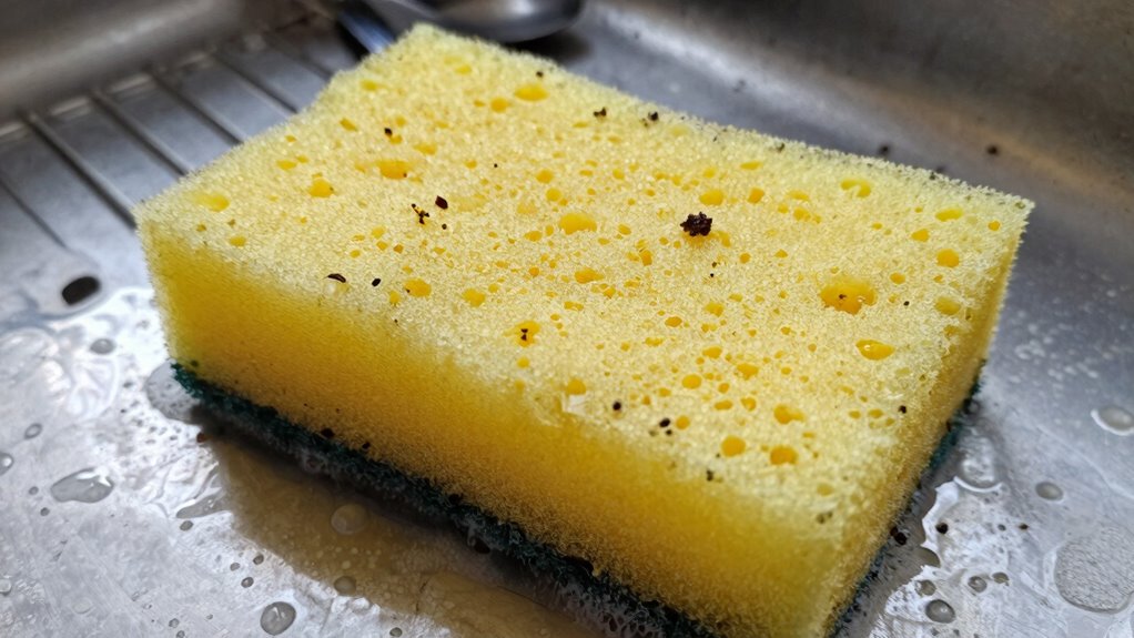 dirty sponge spreads germs