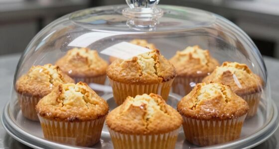dome shaped muffins and temperature