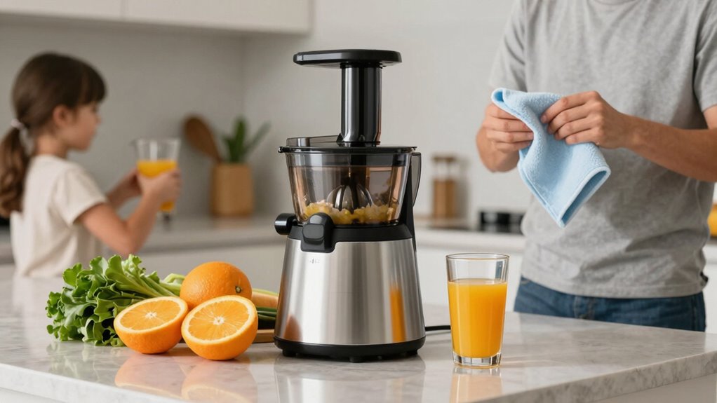 efficient masticating juicer workflow