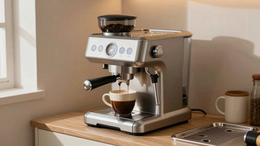 efficient well maintained coffee routine