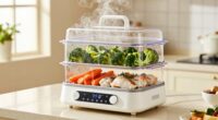 electric steaming meal settings