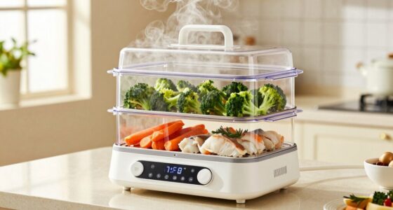 electric steaming meal settings
