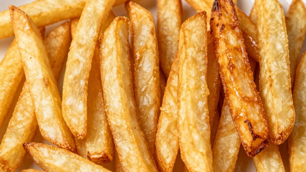 evenly seasoned crispy fries