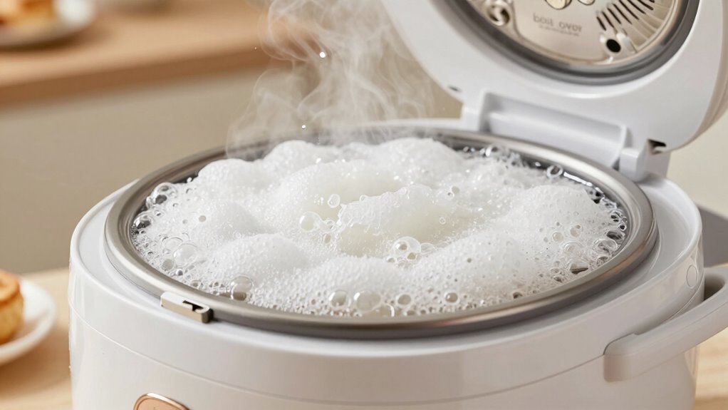 excess starch causes foam