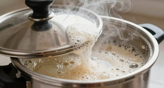 foamy foods require caution