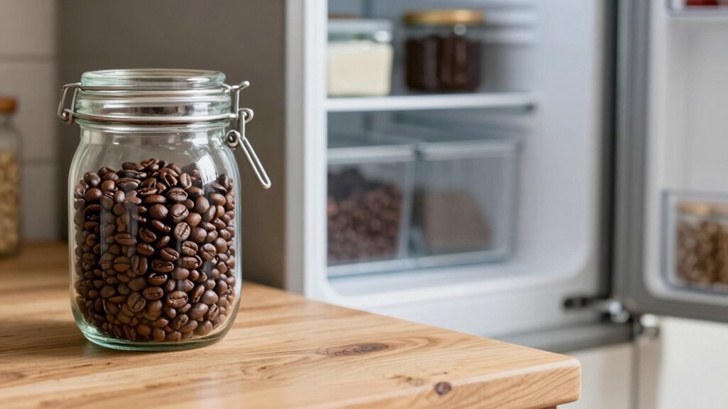 freezing coffee preserves freshness