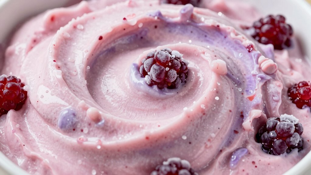 frozen fruit creates smoothness