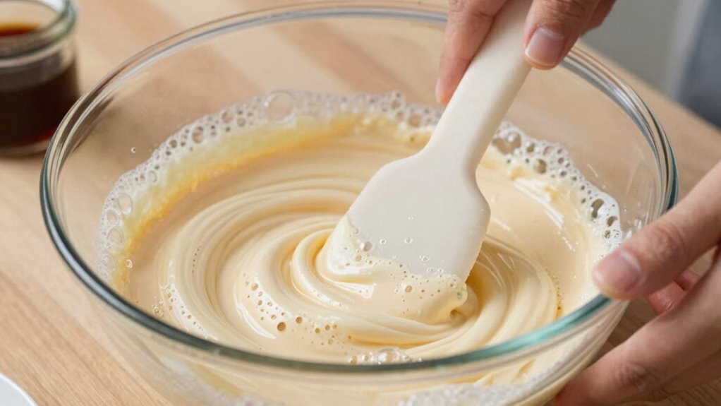 gentle folding preserves fluff