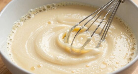 gentle mixing yields fluffy pancakes