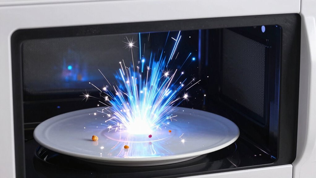 harmless sparks from food