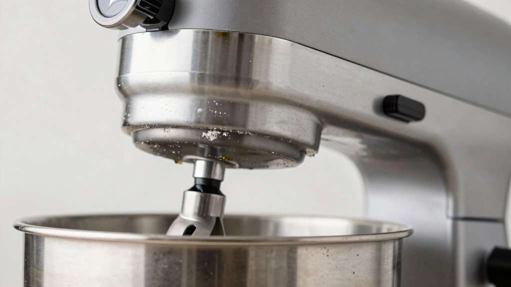 hidden grease under mixer