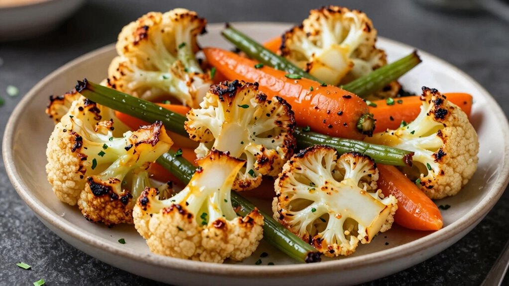high heat roasting yields crispy vegetables