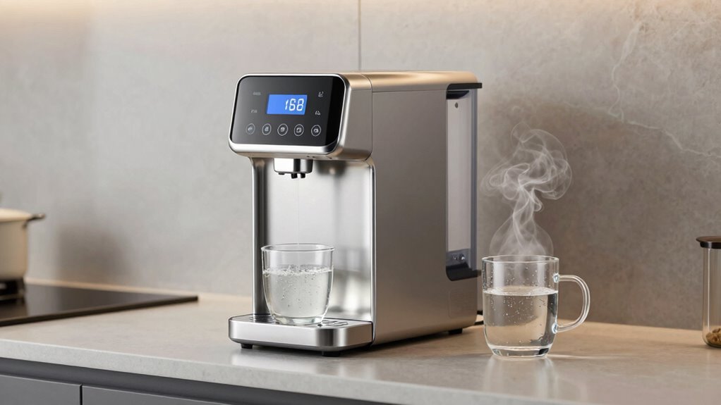 hot water dispenser features