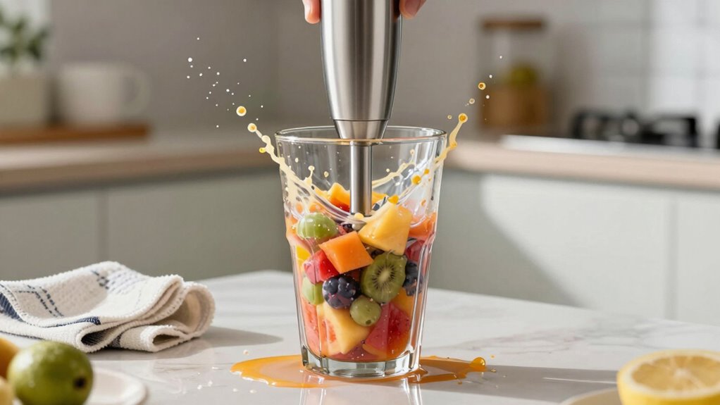 immediate spill cleanup prevents stains