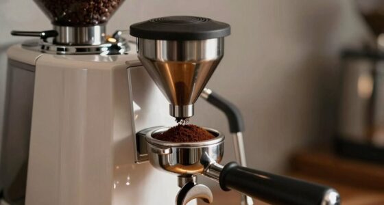 integrated grinder enhances espresso