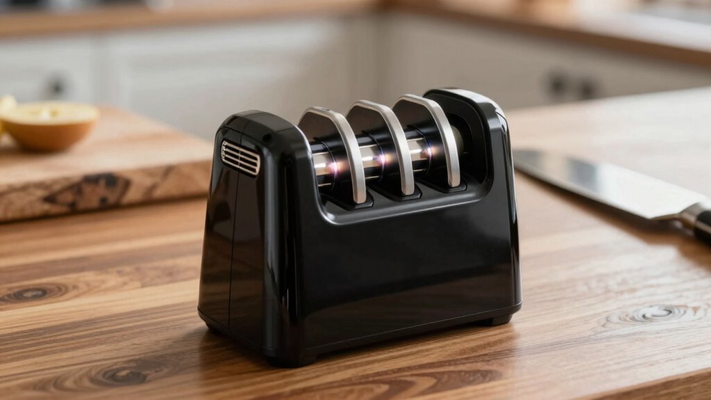 key sharpening features and safety