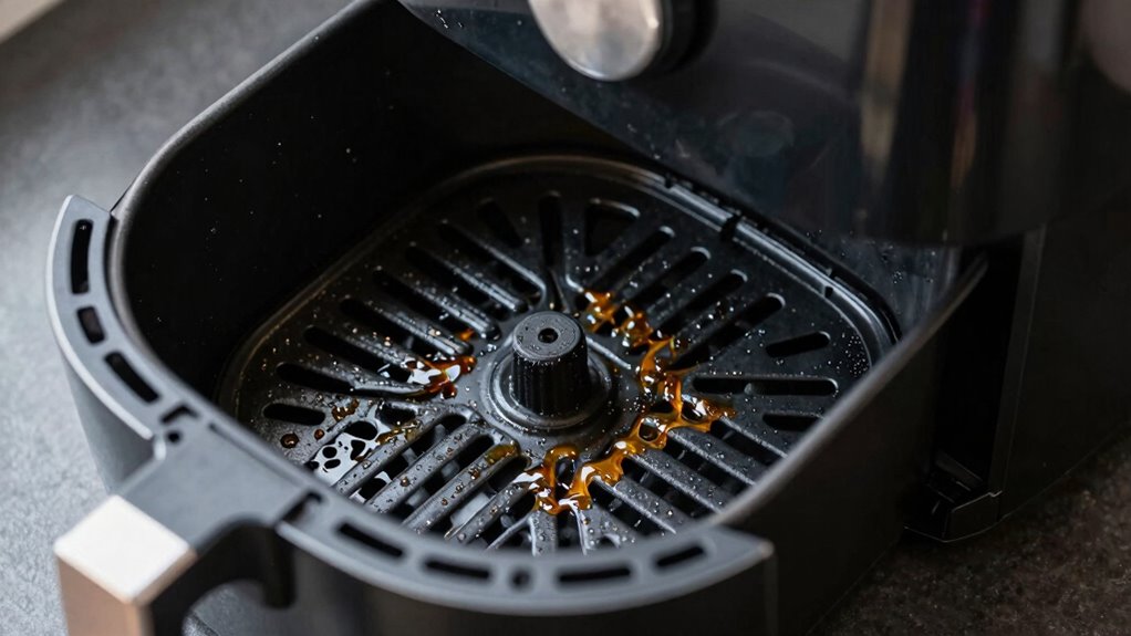 maintain air fryer basket cleanliness