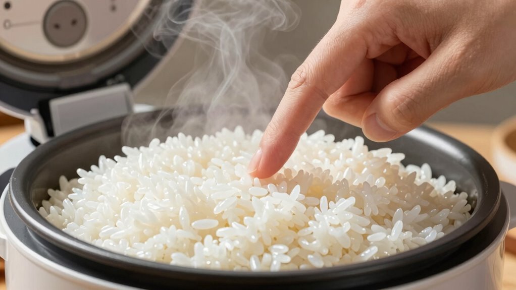 measure water with finger