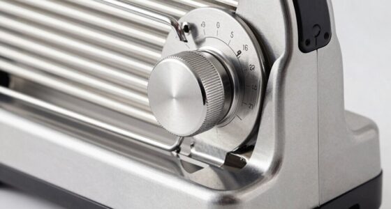 meat slicer thickness control