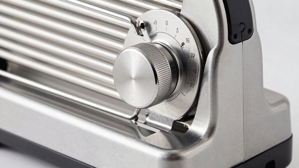 meat slicer thickness control