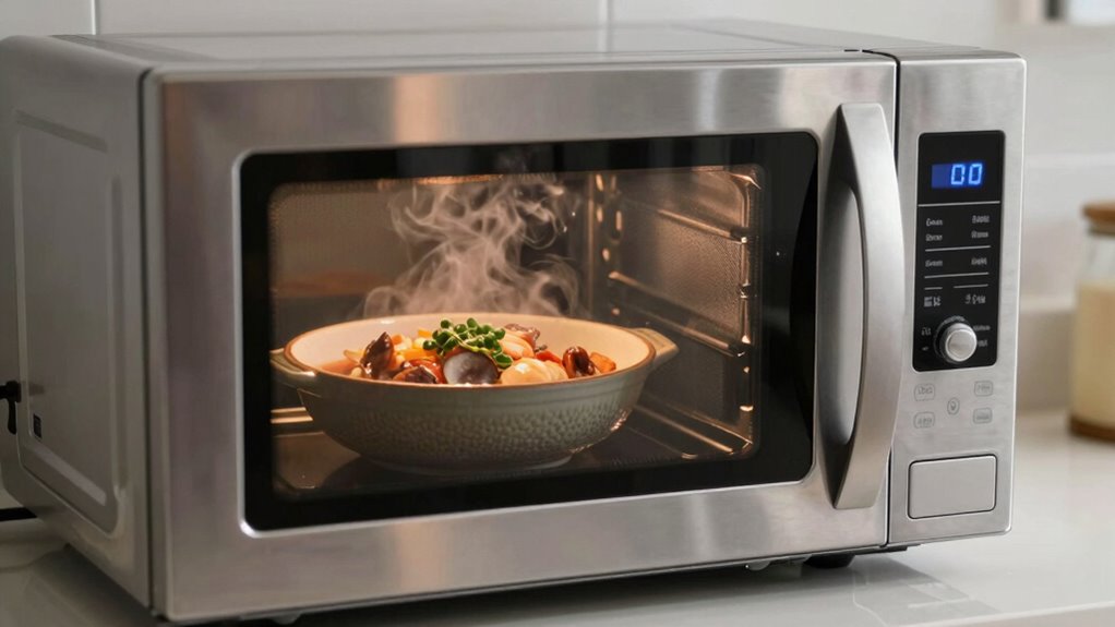 microwave power for even heating