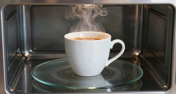 microwave reheating prevents burnt taste